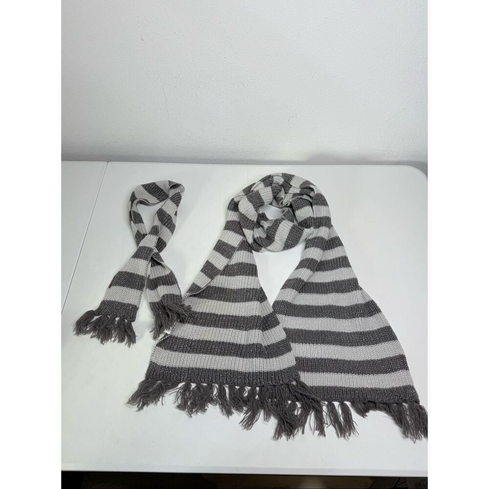 Set of 2 Skarves Adult/ Kids Stripped Gray